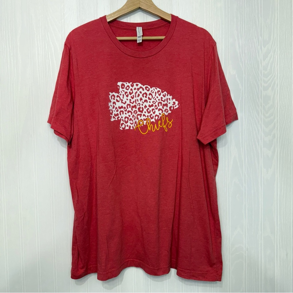 Bella Canvas KC Chiefs football shirt size 2X